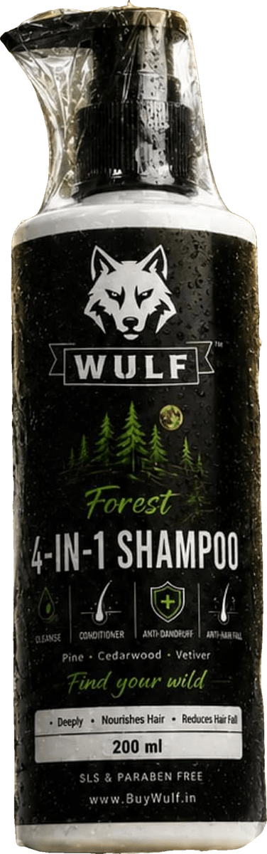 Wulf Forest 4-in-1 Shampoo, 200 ml bottle